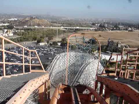 Goliath POV Front Seat Six Flags Magic Mountain California