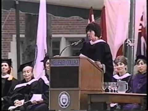 Nora Ephron speaking at Wellesley College Commencement 1996