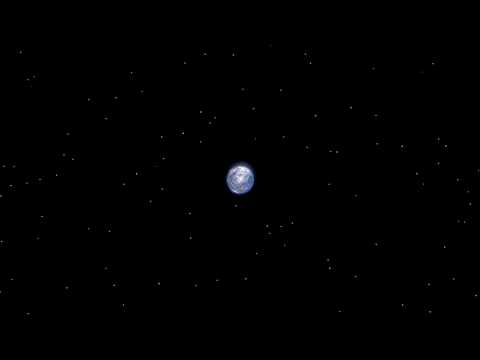 Moon and Earth together with Apollo 8 Genesis reading - Blender 2.61