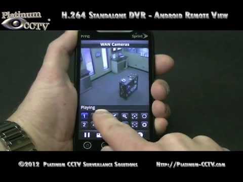 View Security Cameras on Android over Internet - DVR-7000 H.264 Standalone DVRs