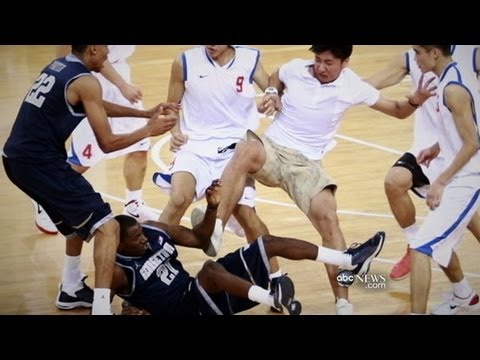 Georgetown Basketball Team Brawls in China