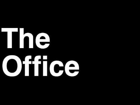 How to Pronounce The Office TV Show US UK NBC BBC Theme Song Bloopers