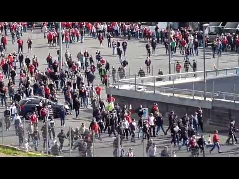 UEFA Final @ Wembley 25 May 2013 - German fans fighting