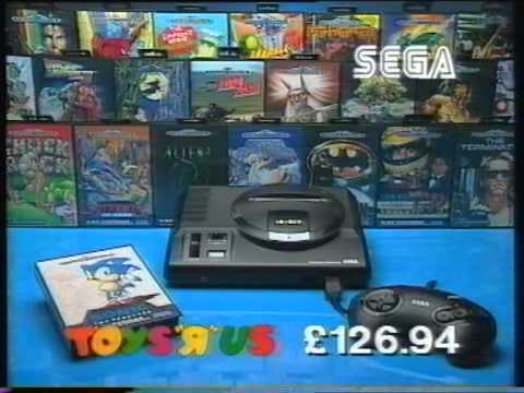 Toys R Us UK TV Advert 1992 (TSW Region) Featuring Sega Mega Drive