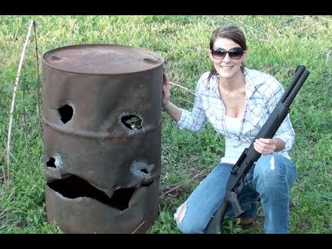 THIS GIRL CAN HANDLE A SHOTGUN!!