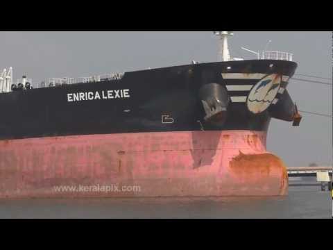 Oil Tanker Enrica Lexie berthed at Cochin Port