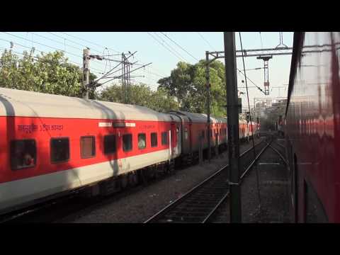 PARALLEL ACTION - 12952 Mumbai Rajdhani Express vs 12314 Sealdah Rajdhani Express!!!!