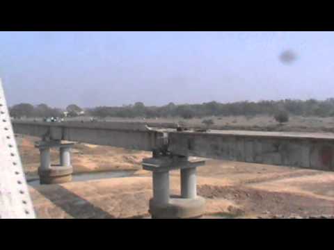 Crossing the Koakhai River Bridge: Falaknuma Superfast on-board