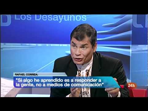 Rafael Correa vapulea a Anita Pastor en Los Desayunos de TVE. HRW cartel de Sinaloa. Bancos. Cuba