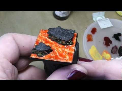 How to paint a lava base