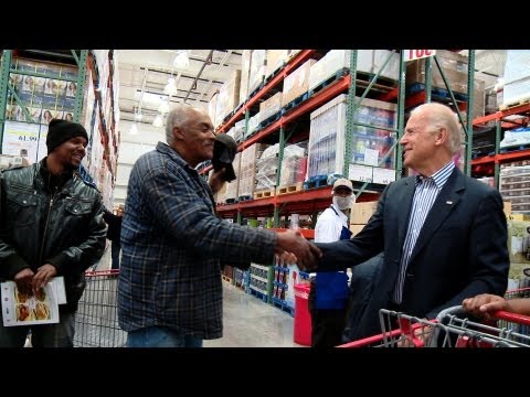 The Vice President goes to Costco