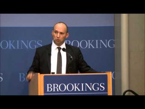 Minister Naftali Bennett at Brookings Institute-part 2/ השר בנט במכון ברוקינס-חלק 2