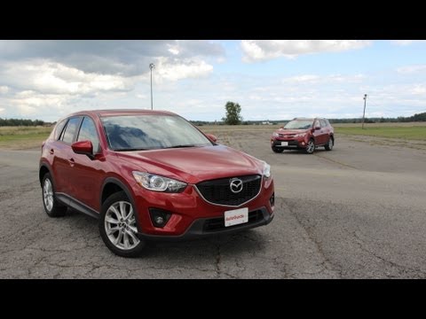 2013 Toyota RAV4 vs 2014 Mazda CX-5 - Track Comparison