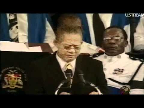 David Thompson Funeral Barbados PM Bruce Golding Address