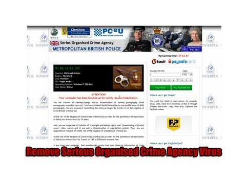 Remove Serious Organised Crime Agency Virus