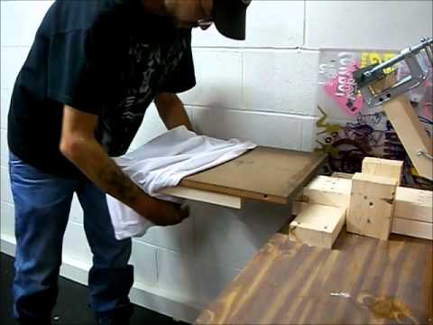 how to build a homemade screen printing press