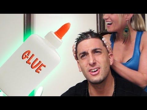 HAIR GEL GLUE PRANK