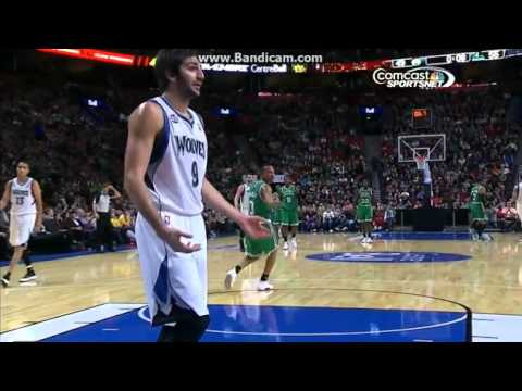 2013.10.21 (Happy Birthday!) Pre NBA Minnesota Timberwolves vs Boston Celtics Ricky Rubio highlights