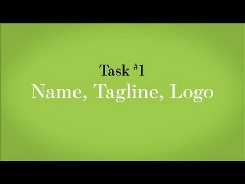 Task #1: Name, Tagline and Logo | WSJ Startup of the Year | Week 3