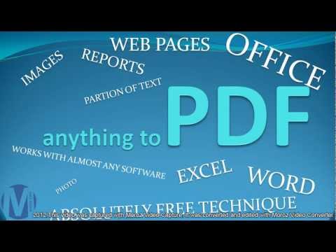 Anything Save As PDF FREE- excel, word, images, photos, reports, web page, websites - pt1of2