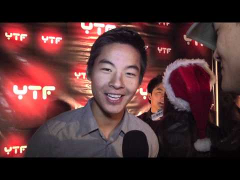 KevJumba on the red carpet at YTF Xmas Album Release Party