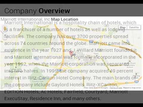 Marriott International, Inc Corporate Office Contact Information