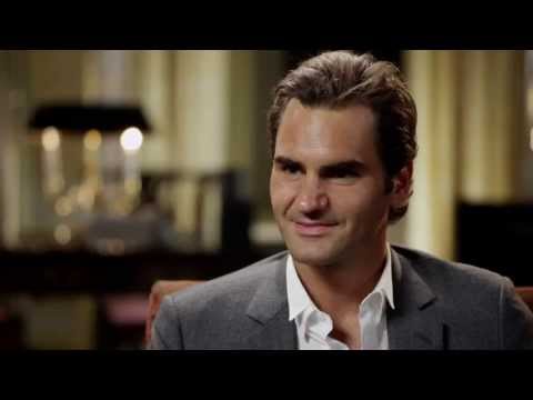 Roger Federer interviewed by Andy Roddick