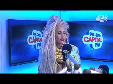 Lady Gaga Backstage At The Jingle Bell Ball 2013 - Capital FM Radio Interview