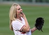 Lindsey Vonn  Boston Red Sox at Baltimore Orioles April 28, 2011