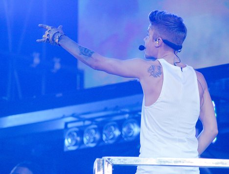 Justin Bieber performs during the 'Believe Tour' at the Amway Center Orlando, Florida - January 25, 2013