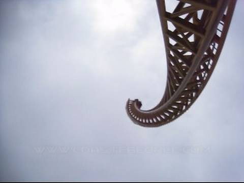 Vertical Velocity Front Seat on-ride POV Six Flags Great America