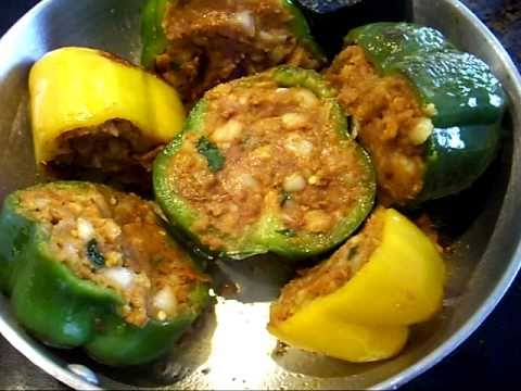 Stuffed Peppers/stuffed Capsicum/Bharva Shimla mirch/Masala Shimla mirch