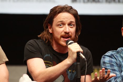 James McAvoy speaking at the 2013 San Diego Comic Con International, for "X-Men: Days of Future Past", at the San Diego Convention Center in San Diego, California.