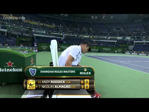 Andy Roddick vs Nicolas Almagro 3R Shanghai Rolex Masters 2011 Highlights