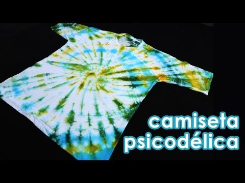 Camiseta psicodélica (como fazer tie-dye)