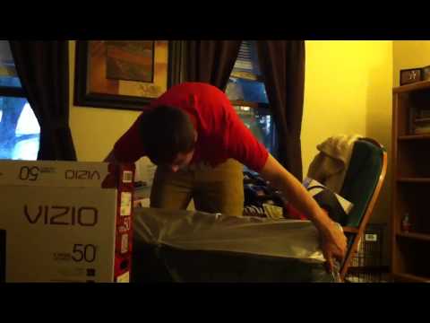 Vizio 50 inch Smart TV Unboxing w/ Derek Butler