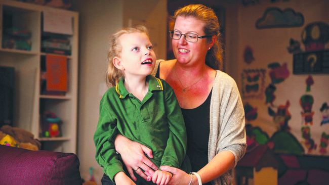 Katrina Young with her daughter Hannah.