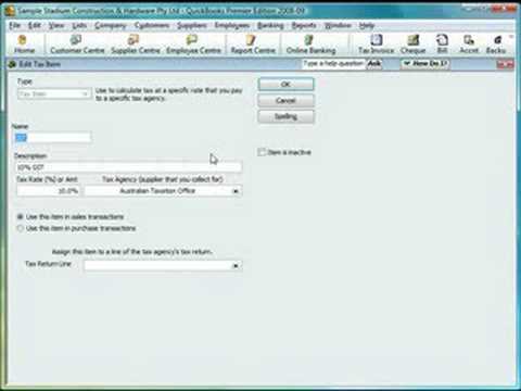 New tax module for QuickBooks 08/09 Australia