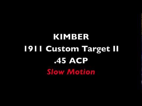 Kimber 1911 Custom Target II - Slow Motion Shot