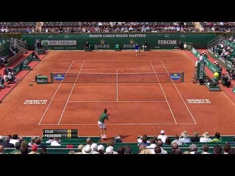 Federer vs Cilic - Monte Carlo 2011 highlights+interview (HD)