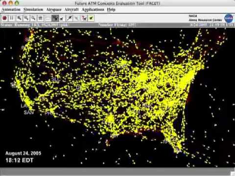 A Day in the Life of Air Traffic Over the United States