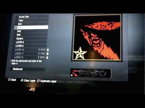 how to make the tiger emblem in cod black ops