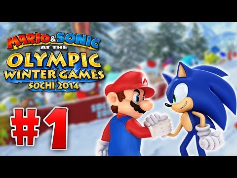 Mario and Sonic At the 2014 Sochi Olympic Winter Games - Part 1