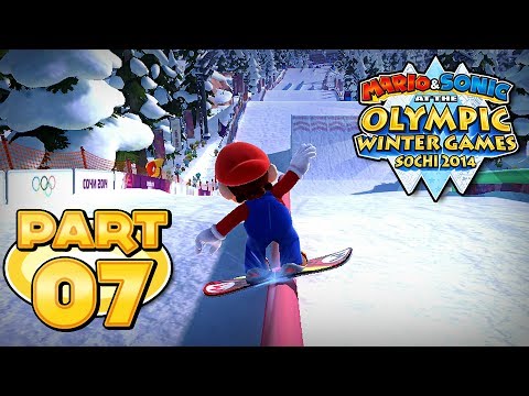 Mario and Sonic at the Sochi 2014 Olympic Winter Games - Part 07 - Snowboard Slopestyle