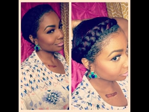 Natural Hair Style: Goddess Braid