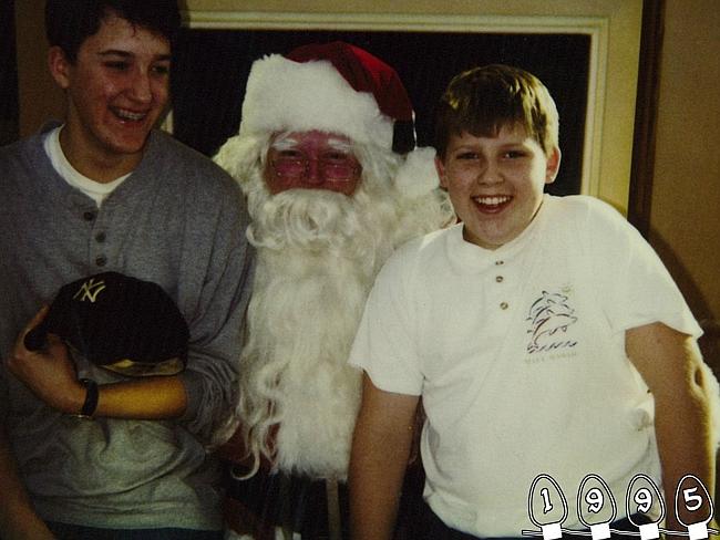 1995 ... More fond memories made with Santa. Picture: Martin Gray 