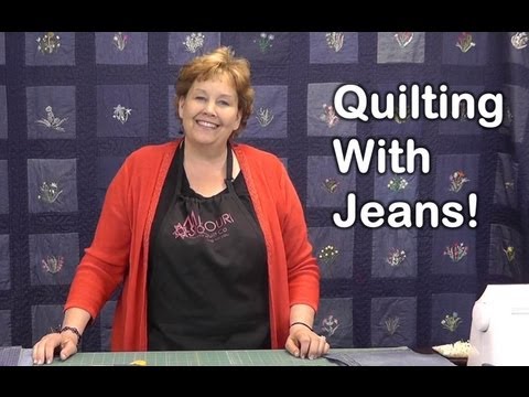 Quilt Using Old Jeans - Denim Quilting!