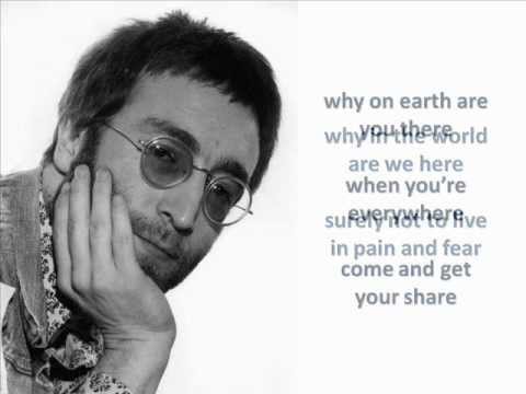 John Lennon - Instant Karma! (We All Shine On) - Lyrics