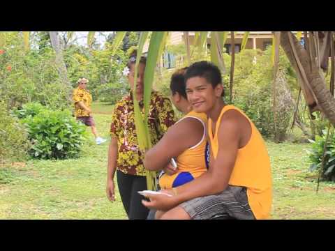 Christmas Day on Mauke in the Cook Islands, South Pacific