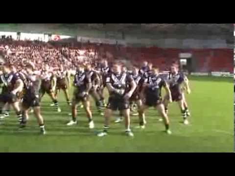 New Zealand Perform New Haka vs Cook Islands At Keepmoat Stadium